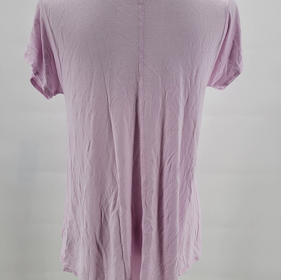 Champion Light Pink Short Sleeve Round Neck T Shirt Stretch Womens Size XS - Picture 7 of 10